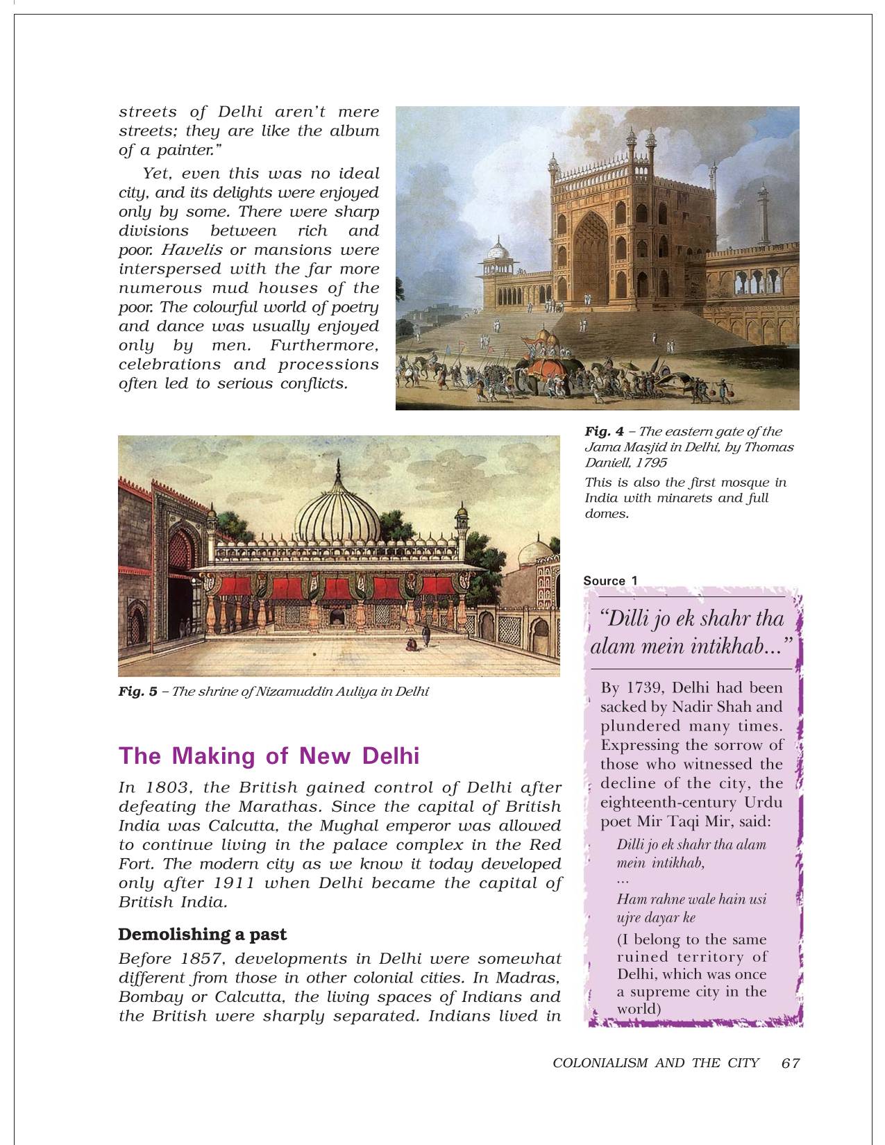 Colonialism And The City - NCERT Book Of Class 8 History Part I